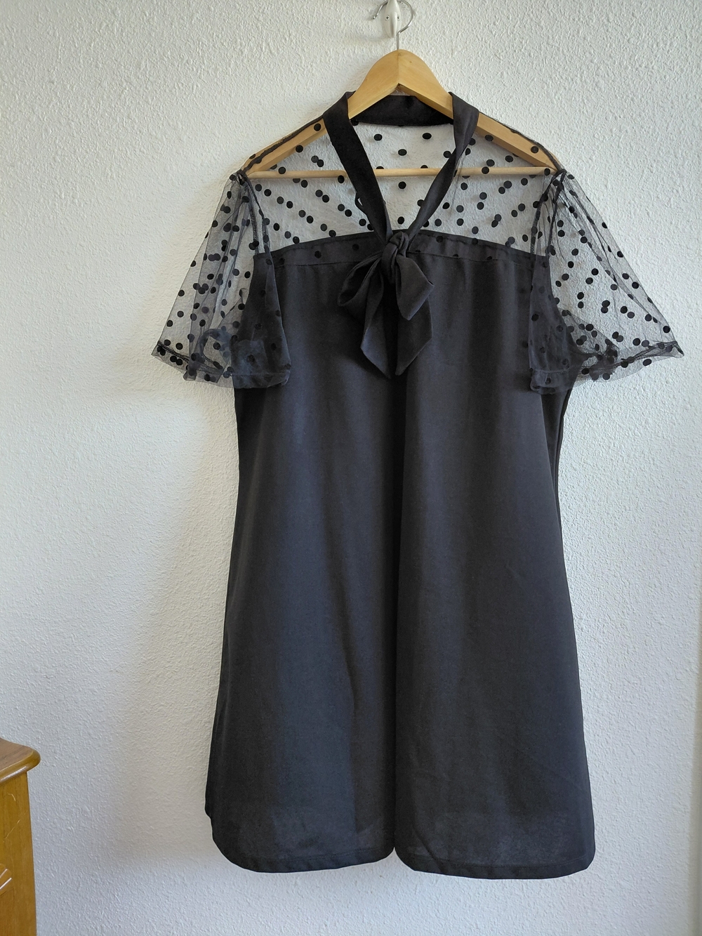 Womens Black Bell Sleeves Womens Midi Dress